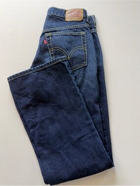 EUC Women's Levi's 515 Nouveau Low-Rise Indigo Blue Bootcut 8/30" Inseam (KB7)